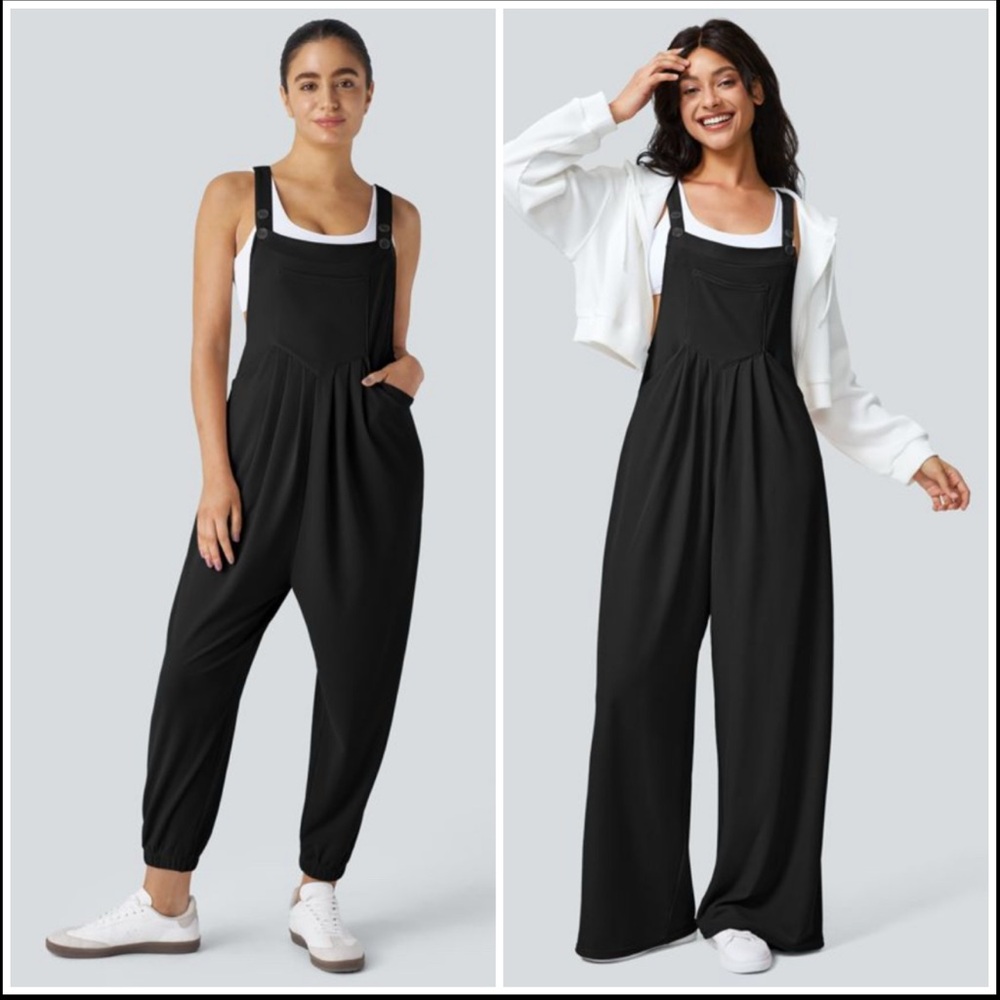 HALARA 2 pair of Black Relaxed Fit Jumpsuits